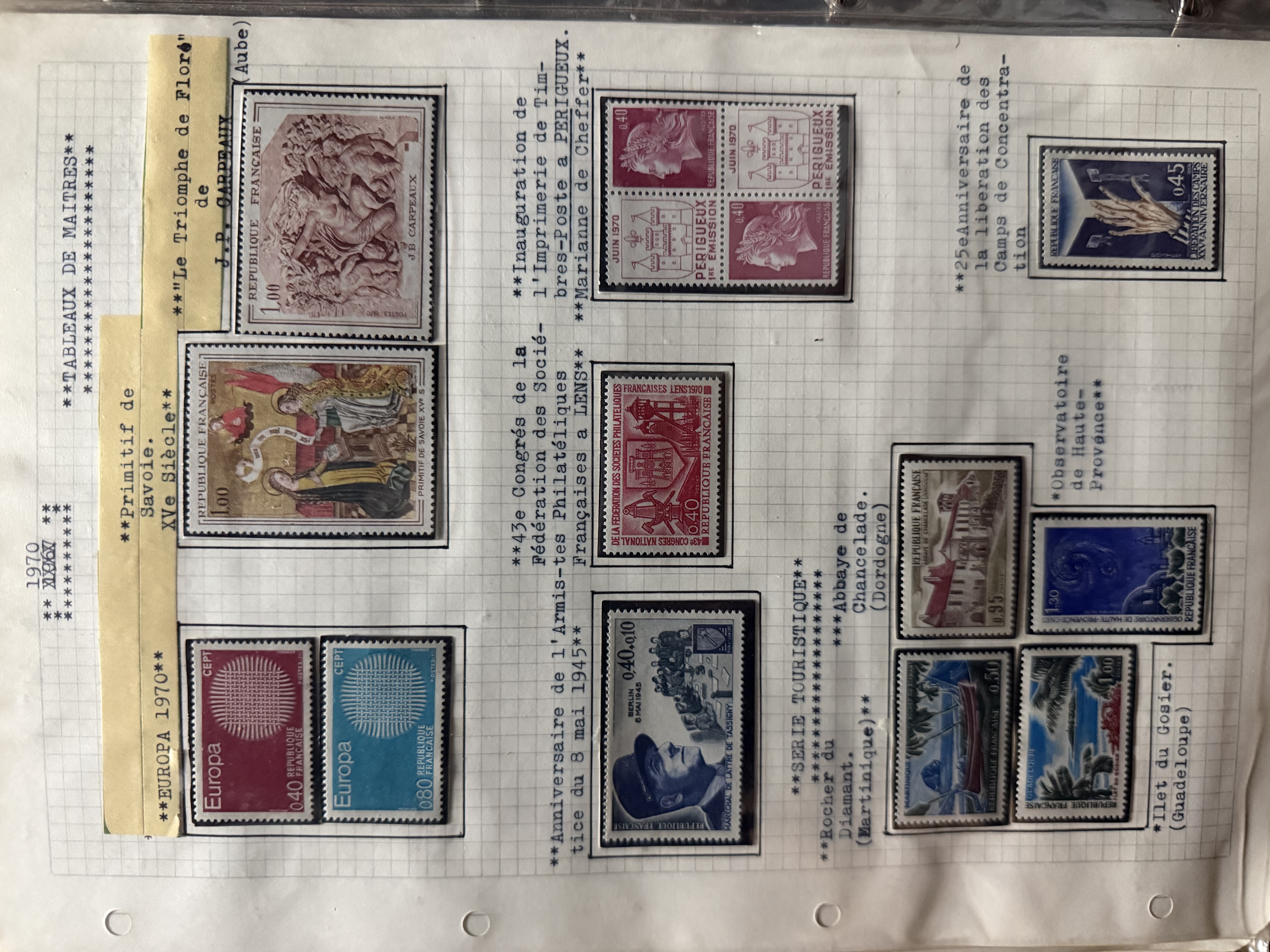 Émissions 1970 & Commémorations